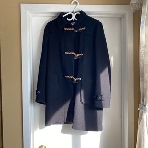 Uniqlo Ines de la Fressange long black duffle coat